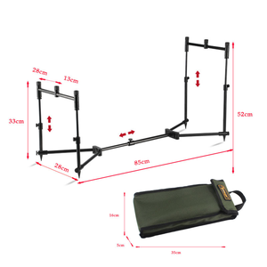 <span class=keywords><strong>Mini</strong></span> caña de pescar de carpa de aleación de aluminio portátil, accesorio de caña de pescar plegable para pesca de Lago y orilla de río - Product Image 2