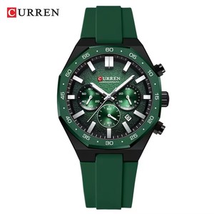 Reloj de Pulsera CURREN 8489 Nuevo de Lujo para Hombre, Cronógrafo Deportivo, Resistente al Agua, Luminoso, Casual, de Cuarzo, con Correa de Silicona - Product Image 2