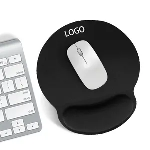 Custom Ergonomic Office Keyboard Mouse Pad Set with Wrist Rest Support Rubber Base Memory Foam Mouse Pad and Laptop Wrist Pad