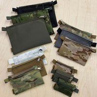 Sac portefeuille porte-clés tactique personnalisé sac à fermeture éclair plat portable pour le camping en plein air porte-monnaie
