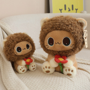 Peluche géante authentique <span class=keywords><strong>Boonie</strong></span> <span class=keywords><strong>Bears</strong></span> Lion assis, super douce, adorable et apaisante – Cadeau idéal pour enfants, animal en peluche de dessin animé - Product Image 4
