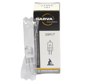 <span class=keywords><strong>Ampoule</strong></span> halogène au tungstène NARVA 55906 <span class=keywords><strong>12V</strong></span> <span class=keywords><strong>20W</strong></span> - Lampe biochimique à fil horizontal pour spectrophotomètres, source de lumière en verre OEM - Product Image 1