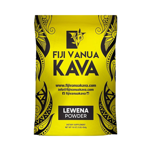 Vanua Kava Lewena Premium 1 фунт среднего помола базальный корень кавы порошок 6-7% кавалактон Гладкий чистый чай для похудения корня кавы - Product Image 1