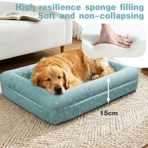 Fabricación personalizada de espuma viscoelástica gruesa cama para perros extraíble lavable gatos casa acogedor sofá para mascotas para el verano - Product Image 2
