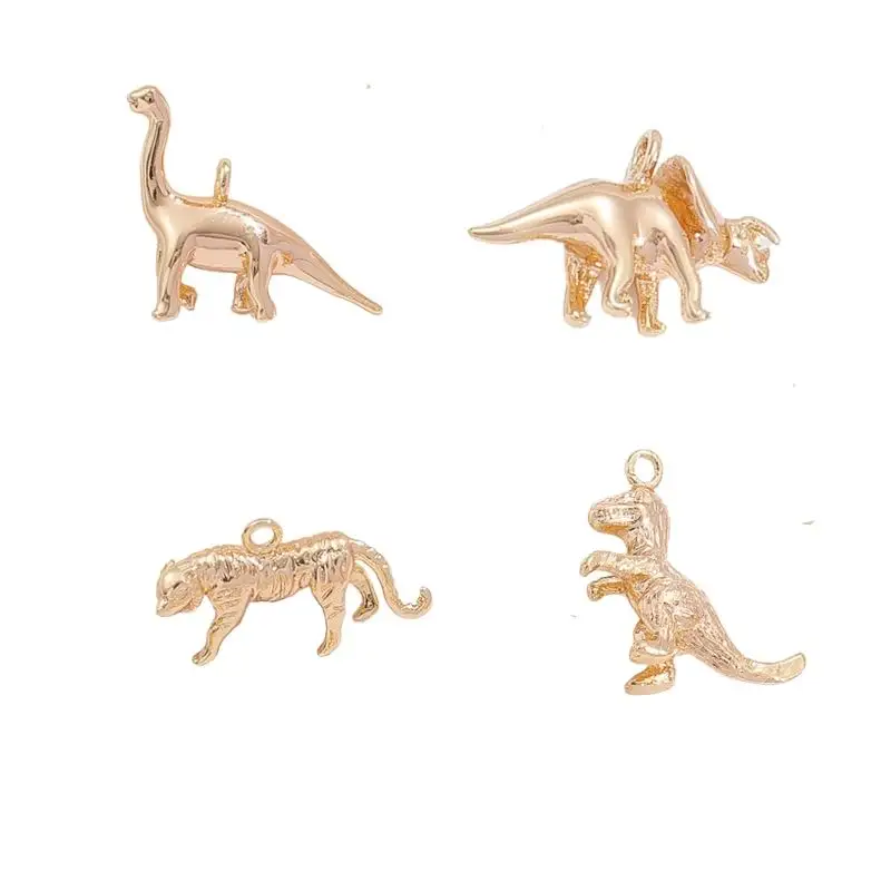 Zhongxing 2023 pendentif animaux plaqué or, collier pendentif fait à la main, bijoux à breloques d'animaux