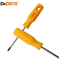 Obeng Magnetik Lurus Kelas Industri HOT Sales dengan Pegangan Lunak, Finishing Chrome Berkualitas Tinggi, OEM Dapat Disesuaikan