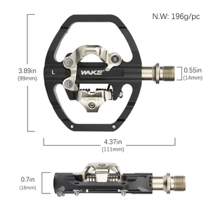 WAKE-<span class=keywords><strong>pedales</strong></span> de bicicleta de montaña de doble cara, autobloqueo <span class=keywords><strong>SPD</strong></span>, ajuste de tensión, Clip giratorio - Product Image 4