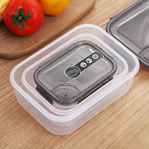 塑料不含 BPA 微波炉安全食品储存容器套装带卡扣锁扣密封冰箱收纳盒适合婴儿厨房使用 0.4L-1.4L - Product Image 4