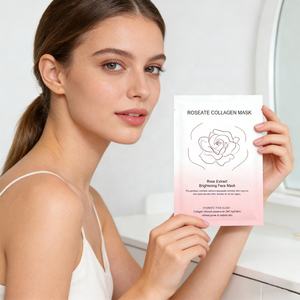 Mascarilla Facial de Ácido Hialurónico, Vitamina C y Colágeno de Marca Privada, Mascarilla Coreana para Dormir con Extracto de Rosa, Iluminadora - Product Image 6