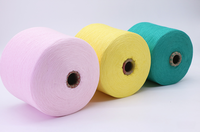 Fil mélangé acrylique-coton 55% Acrylique 45% Technologie filée de couleur pour une teinture uniforme Anti-boulochage et respirant