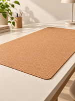 Tapis de bureau en liège, tapis de table naturel antidérapant et imperméable pour la maison, le bureau et le bureau debout