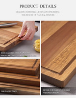 Planche à Découper Écologique Woodsun Factory, Accessoire de Cuisine en Bois, Fabrication Chinoise