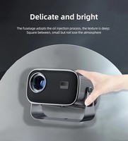 Proyector de Video OED, Mini Proyector Educativo LCD Inteligente para Cine en Casa, Portátil para Exteriores, A10 Android 13, Proyector de TV