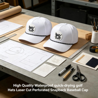 Gorra de Béisbol Deportiva para Hombre de Alta Calidad, Personalizada, Impermeable, de Poliéster, con Cierre a Presión, con Parche de PVC con Logotipo, Estampado de Leopardo, Puntos y Frutas