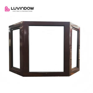 Luvindow Golden Fournisseur Fenêtre en bois Design <span class=keywords><strong>Baie</strong></span> <span class=keywords><strong>vitrée</strong></span> avec gril Design - Product Image 2