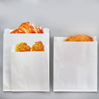 Sac en papier jetable pour snacks, frites, sandwichs, hamburgers, poulet grillé et brochettes à emporter