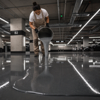 Pelapis Lantai Epoxy Dua Komponen Caibel Self-Leveling Berwarna Bebas Gelembung Tahan Lama untuk Penggunaan Komersial (Hotel, Parkir)
