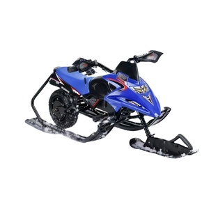 Vélo à <span class=keywords><strong>neige</strong></span> électrique à double ski, amortisseur avant à ressort, roue motrice arrière, garde-corps complet, loisirs d'hiver en plein air - Product Image 3