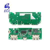 Module de charge de batterie au lithium 18650 pour banque d'alimentation mobile USB double LED 5V 2.4A Type-C avec circuit de charge
