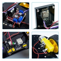 Kit de Coche Robótico Inteligente 2WD ESP32 con Wifi y Cámara, Kit de Inicio para Programación, Aprendizaje STEM, Coche Inteligente de Plástico para Arduinos