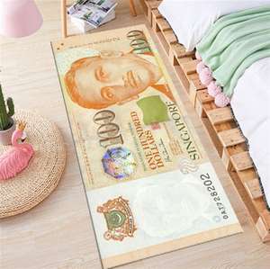 Alfombra antideslizante Decoración moderna para el hogar Alfombra Runner Dollar Impreso One Hundred <span class=keywords><strong>100</strong></span> Bill Print - Product Image 4
