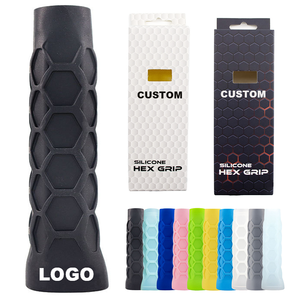 Raquettes de pickleball personnalisées avec logo, poignée en silicone approuvée, motif nid d'abeille, accessoire universel tendance et protecteur - Product Image 1