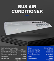 Sistema de Aire Acondicionado de Alta Calidad con Capacidad de Enfriamiento Superior de 40000W, Aire Acondicionado de Techo para Autobús