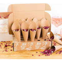 Boîte de courrier design respectueux de l'environnement, 10 pièces, biodégradables, pour confettis de mariage, porte-plateau, livraison Kraft
