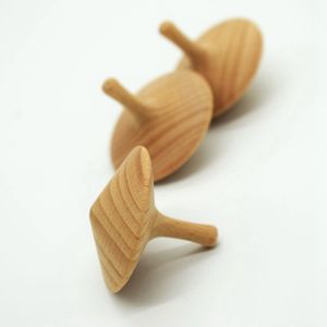 <span class=keywords><strong>Toupie</strong></span> rotative en bois non peint, jouet pour enfant en bas âge, 1 pièce - Product Image 6