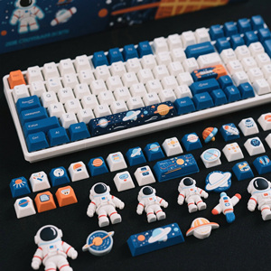 Légendes astronautes et planétaires lumineuses sur le thème de l'espace personnalisables avec touches en résine/PBT de constellations pour claviers MX - Product Image 5
