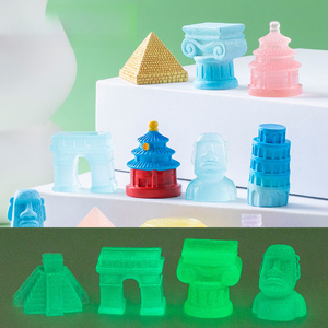 Miniaturas luminosas de paisajes, sitios históricos, edificios emblemáticos y escenas de mesa de arena, decorativas. - Product Image 1
