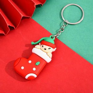 Lindo bolso de Navidad colgante llavero de PVC regalo para niños y Premio para estudiantes para pequeños regalos y premios - Product Image 6