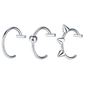 Groothandel Punk Hiphop Roestvrij Staal Lip Ring C Clip Lip Ring Body <span class=keywords><strong>Piercing</strong></span> <span class=keywords><strong>Labret</strong></span> <span class=keywords><strong>Piercing</strong></span> Voor Mannen En Vrouwen - Product Image 4