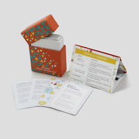 Marque privée Jeu pour adultes Cartes de questions amusantes Impression personnalisée Cartes de jeu Photo Boisson Vin Avec couvercle et boîte de base