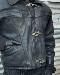 Vêtements streetwear personnalisés à la mode, <span class=keywords><strong>veste</strong></span> en cuir pour homme, style pompier, motard, moto - Product Image 2