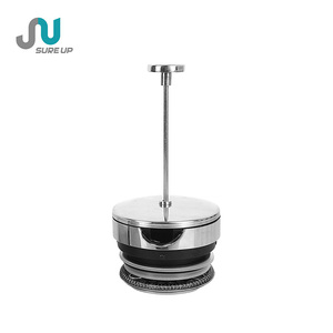 Caffettiera <span class=keywords><strong>a</strong></span> pressione <span class=keywords><strong>in</strong></span> acciaio inox da 1 litro, isolata sottovuoto, 3 opzioni di coperchio, filtro fine rimovibile, base anti-caduta, senza BPA, per la casa - Product Image 3