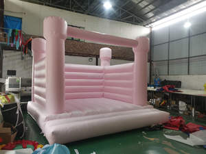 Château gonflable à sauter en PVC de couleur pastel clair, <span class=keywords><strong>best</strong></span>-seller, blanc, à vendre - Product Image 5