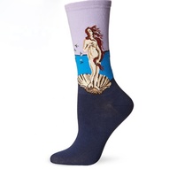 Robe en coton médiéval pour hommes, chaussettes en coton, célèbre imprimée à 360 degrés, peinture artistique, vente en gros