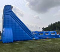 Toboggan aquatique gonflable 10m en PVC pour parc commercial