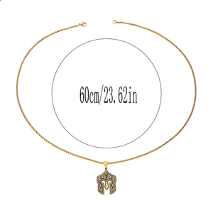 Collana Giroscopica per Donna e Uomo in Acciaio Inossidabile con Calligrafia Araba, Gioielli Islamici Sufi Bicolore Oro e Argento, Regalo - Product Image 6