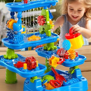 <span class=keywords><strong>Table</strong></span> d'<span class=keywords><strong>activité</strong></span> de l'<span class=keywords><strong>eau</strong></span> de sable enfants plage été jouets <span class=keywords><strong>Table</strong></span> de jeu avec roue à <span class=keywords><strong>eau</strong></span> moules seau pelle pour enfants tout-petits - Product Image 4