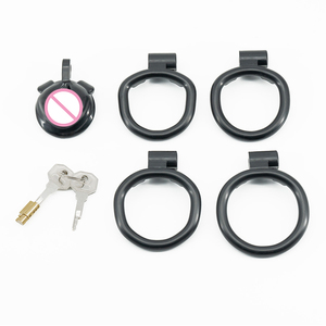Jaula de Castidad para Pene, de Plástico, en 6 Colores, con Anillo de 4 Tamaños, Dispositivo de Castidad para Hombres, Juguetes Sexuales para Adultos, Gay - Product Image 6
