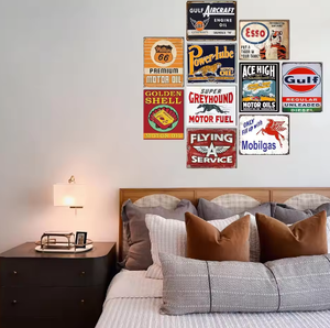 Impression personnalisée, décor mural vintage en relief, affiche, panneaux en métal, plaques en étain - Product Image 2