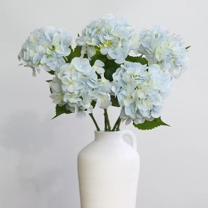 Fiore di Ortensia Artificiale Realistico al Tatto d'Acqua, Stelo Singolo di Ortensia Finta per Vaso da Soggiorno, Decorazione Floreale per Matrimoni - Product Image 4