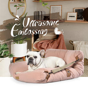 Manta ultrasónica para mascotas, sofá cama de lujo para perros, dos en uno - Product Image 2