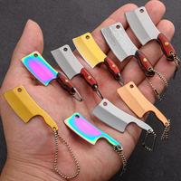 Couteau de poche micro-portable, outil de poche, manche en bois, lame en acier inoxydable, étui en cuir, anneau en D intégré, multi-usage, entrepôt