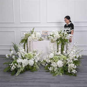 Wedding Road Leading Flower Ball <b>Artificial</b> Roses Table Centerpiece flower ball Decor Party and Stage Layout Props - Product Image 1