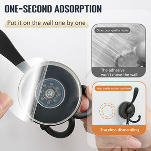 ตะขอแขวนผนังโลหะรูปปาก<span class=keywords><strong>เป็ด</strong></span> สำหรับแขวนเสื้อผ้า ห้องนั่งเล่น ใต้ตู้ เฟอร์นิเจอร์ อุปกรณ์ฮาร์ดแวร์ อพาร์ทเมนต์ ตะขอแบบสุญญากาศ - Product Image 4