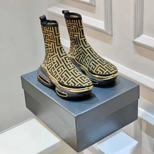 Chaussures de sport décontractées de luxe en cuir pour l'extérieur, motif licorne, avec empiècements en néoprène et finition lustrée, pour homme et femme, en tissu de coton - Product Image 4