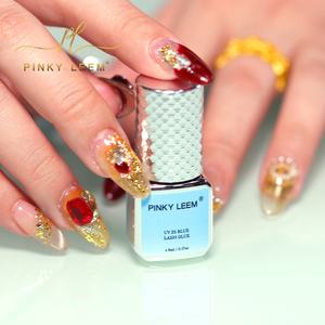 Pegamento para Pestañas UV de Secado Rápido Pinky Leem al por Mayor, Duración de 7-8 Semanas, Lámpara LED UV, Pegamento Azul para Pestañas UV - Product Image 5